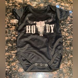 New Baby Boy Howdy Bull Head Onesie Size 6-9 Mo